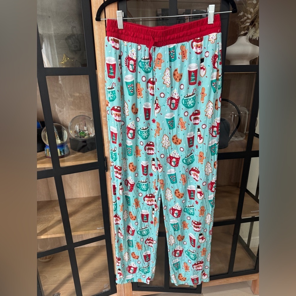 Little Sleepies Bamboo Pajamas pants Christmas Peppermint Mocha Lunaluxe print